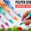 Souvenir Natal Multifungsi Harga Grosir - Pulpen Senter LED Custom Nama Logo