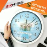 Souvenir Jam Dinding 286H Bulat Eksklusif Cetak Logo Murah